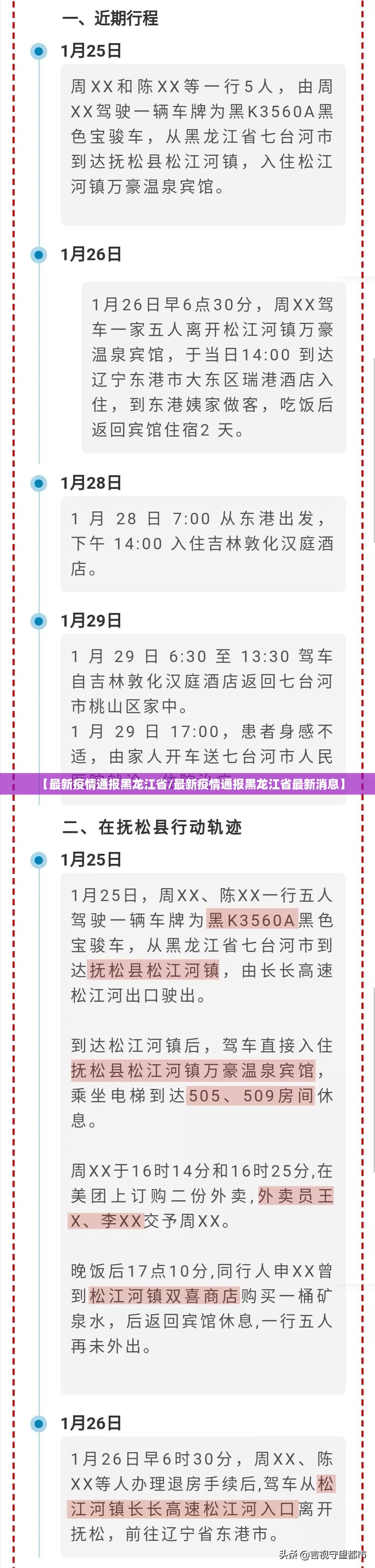 【最新疫情通报黑龙江省/最新疫情通报黑龙江省最新消息】