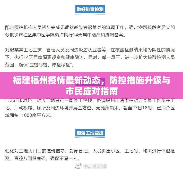 福建福州疫情最新动态，防控措施升级与市民应对指南