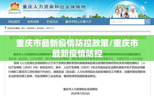 重庆市最新疫情防控政策/重庆市最新疫情防控