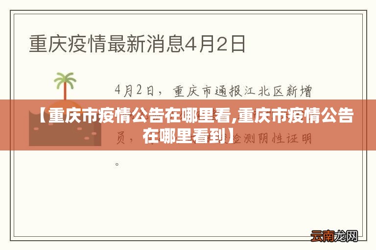 【重庆市疫情公告在哪里看,重庆市疫情公告在哪里看到】