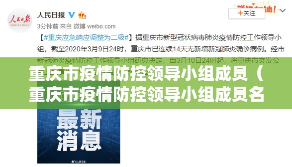 重庆市疫情防控领导小组成员（重庆市疫情防控领导小组成员名单）