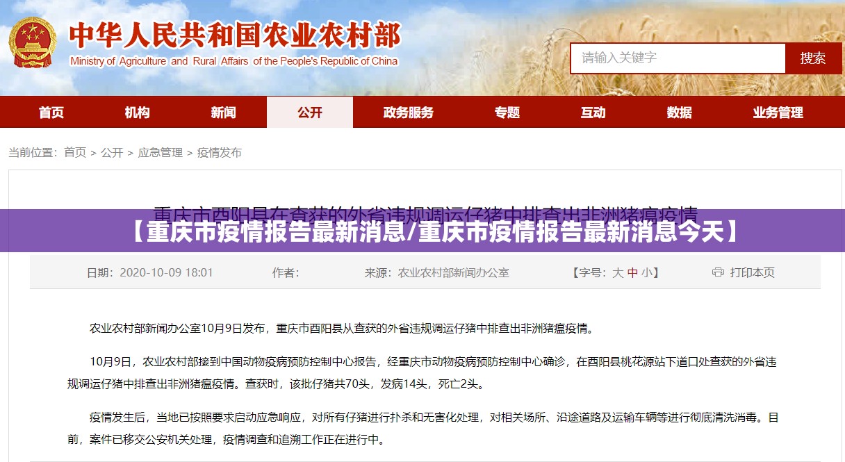 【重庆市疫情报告最新消息/重庆市疫情报告最新消息今天】