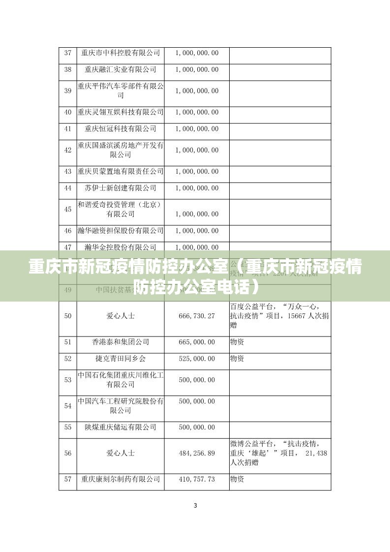 重庆市新冠疫情防控办公室（重庆市新冠疫情防控办公室电话）