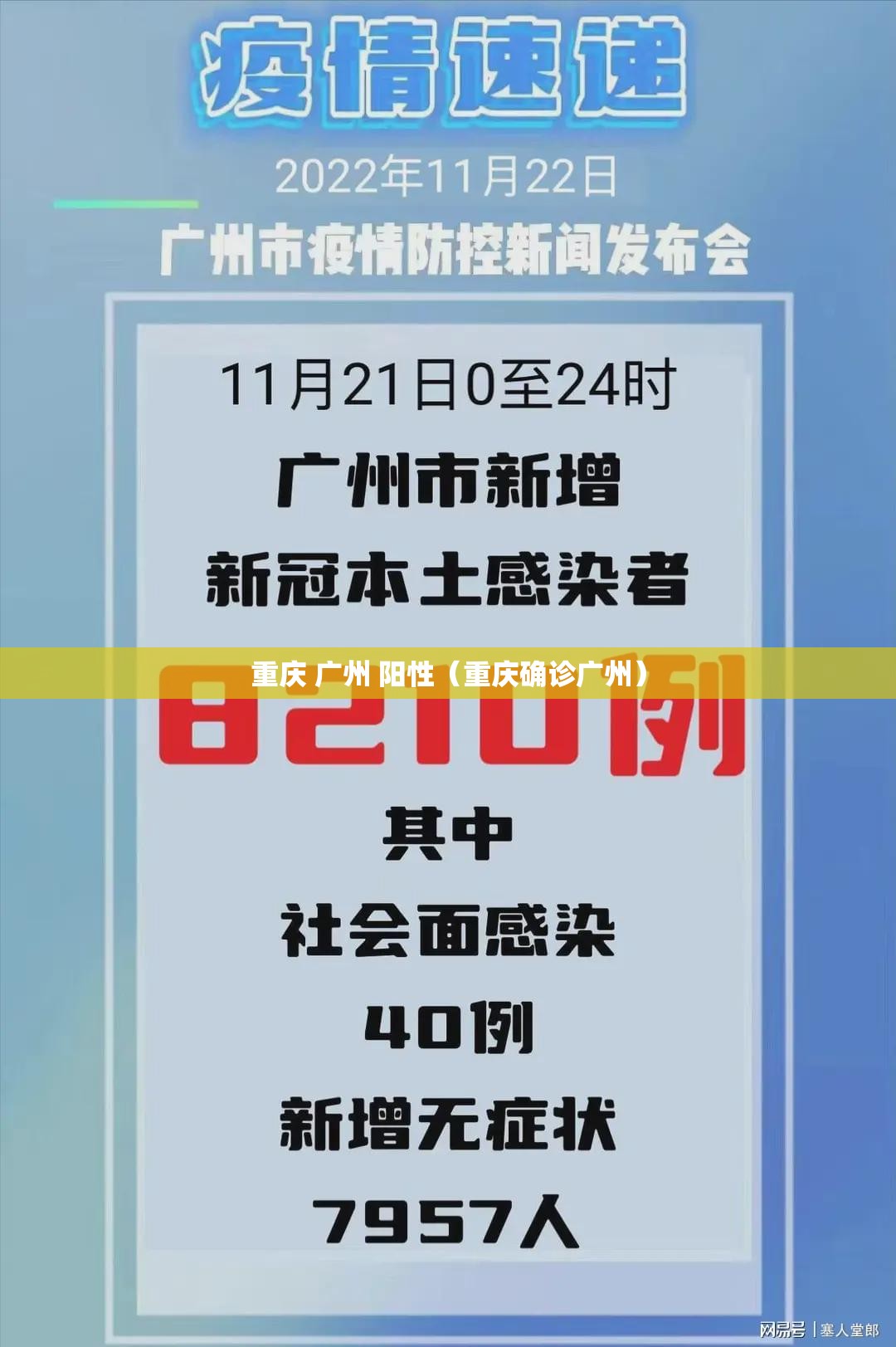 重庆 广州 阳性（重庆确诊广州）