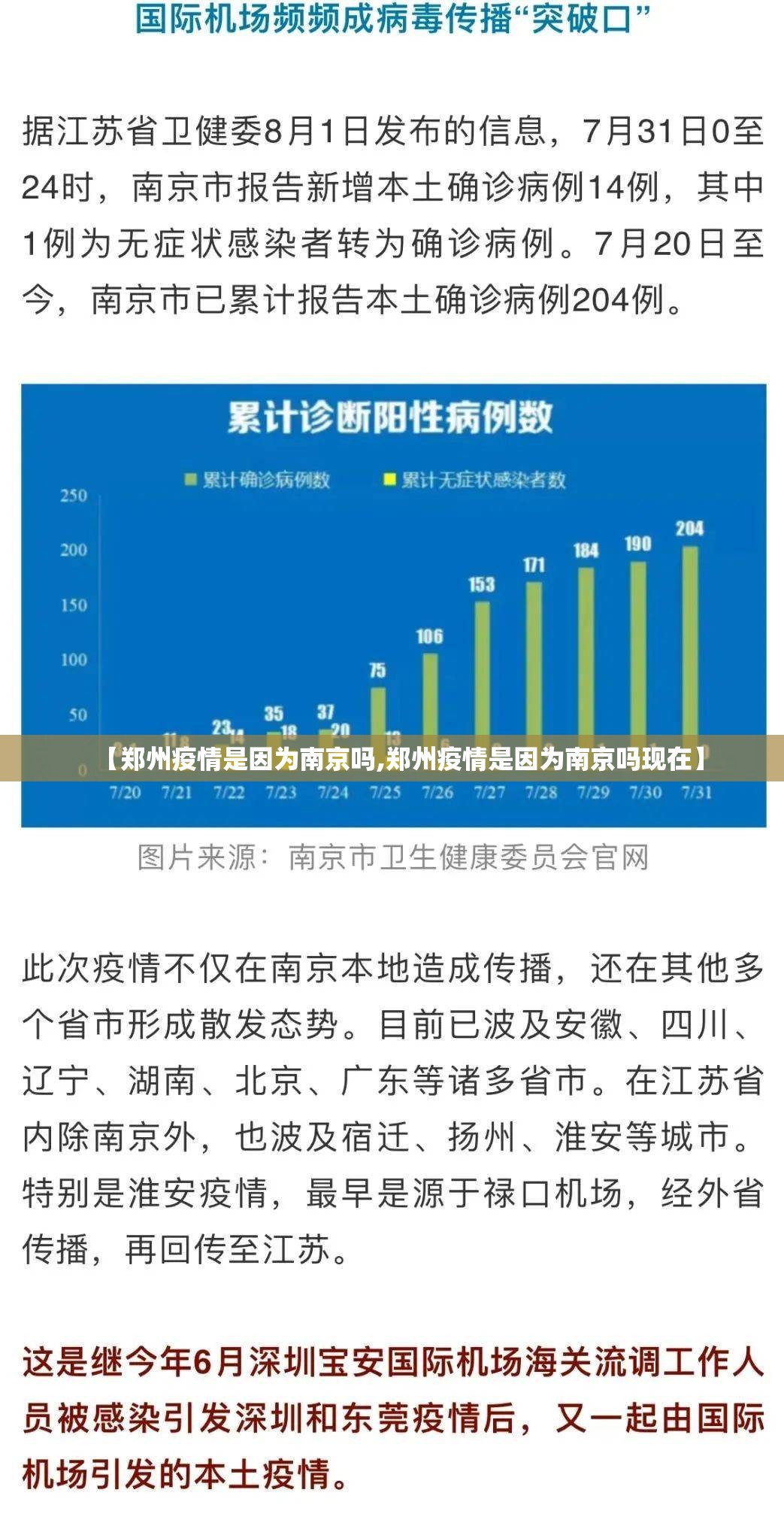 【郑州疫情是因为南京吗,郑州疫情是因为南京吗现在】