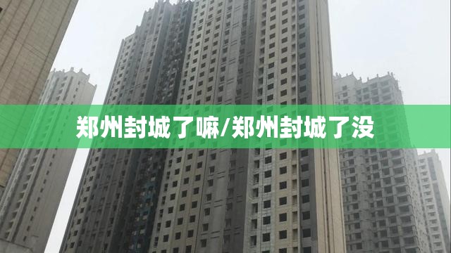 郑州封城了嘛/郑州封城了没