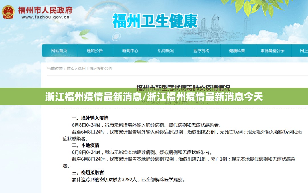 浙江福州疫情最新消息/浙江福州疫情最新消息今天