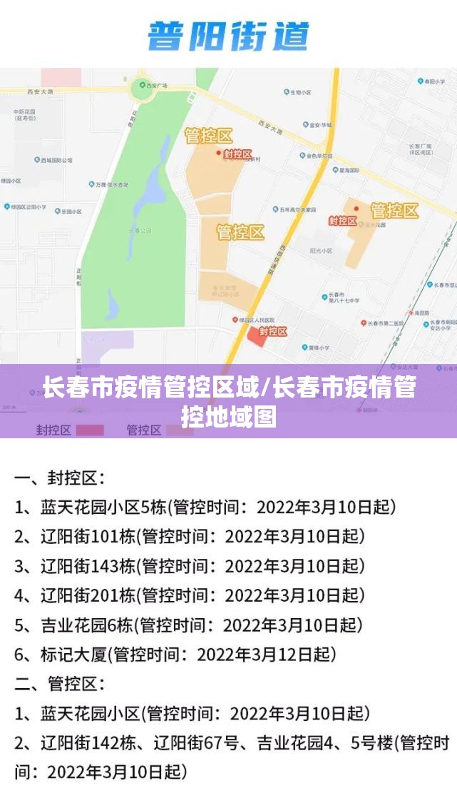 长春市疫情管控区域/长春市疫情管控地域图