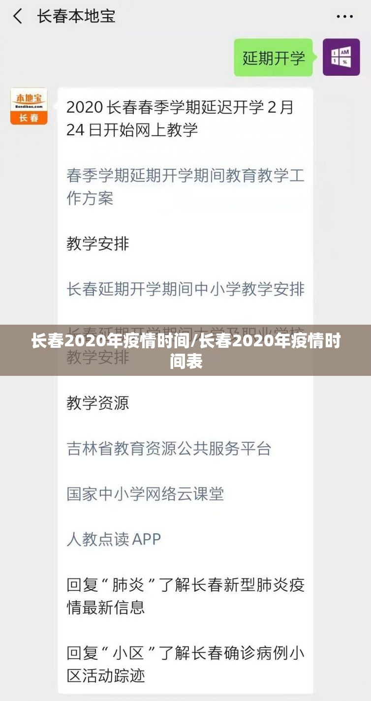 长春2020年疫情时间/长春2020年疫情时间表