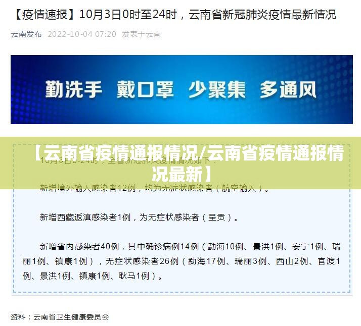【云南省疫情通报情况/云南省疫情通报情况最新】