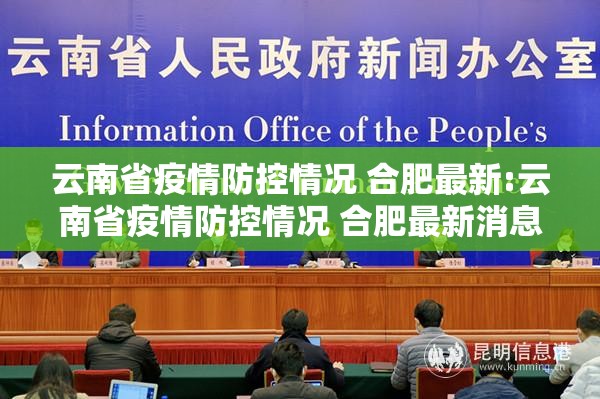 云南省疫情防控情况 合肥最新:云南省疫情防控情况 合肥最新消息