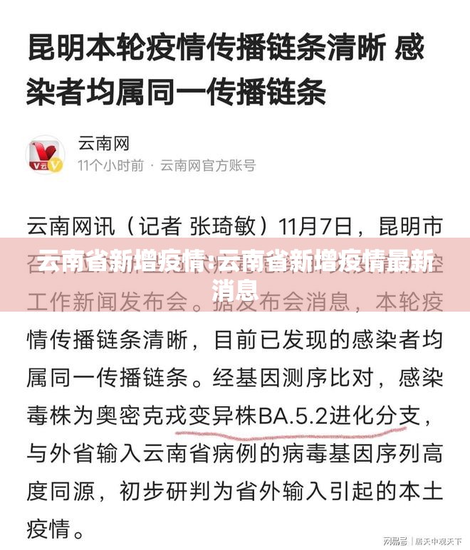 云南省新增疫情:云南省新增疫情最新消息