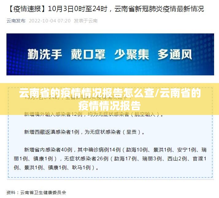 云南省的疫情情况报告怎么查/云南省的疫情情况报告